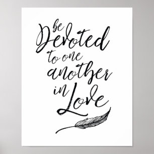 Fäst vid varandra i Kärlek Art Print Poster