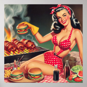 Fäst vintage poster
