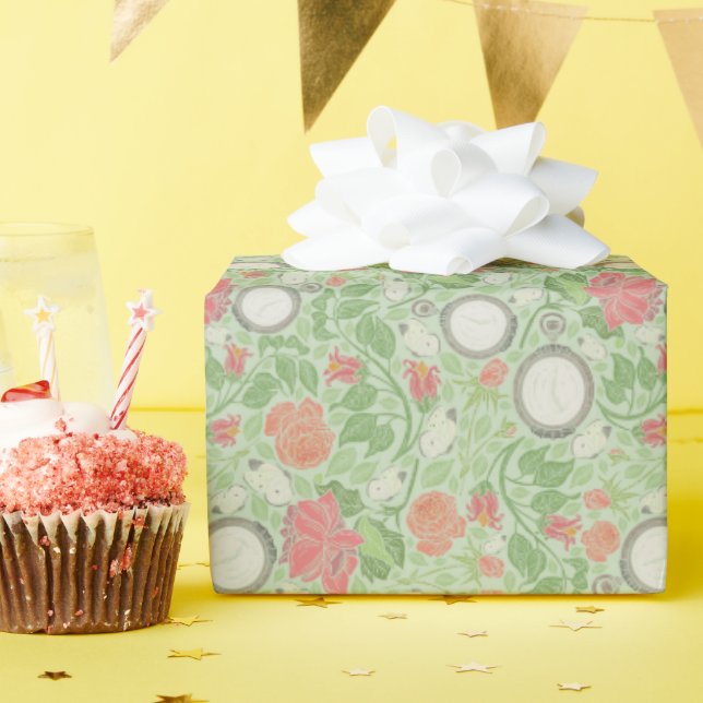 Fäst Vintage Steampunk Clockwork Pocket Watch Presentpapper (Födelsedagsfest)