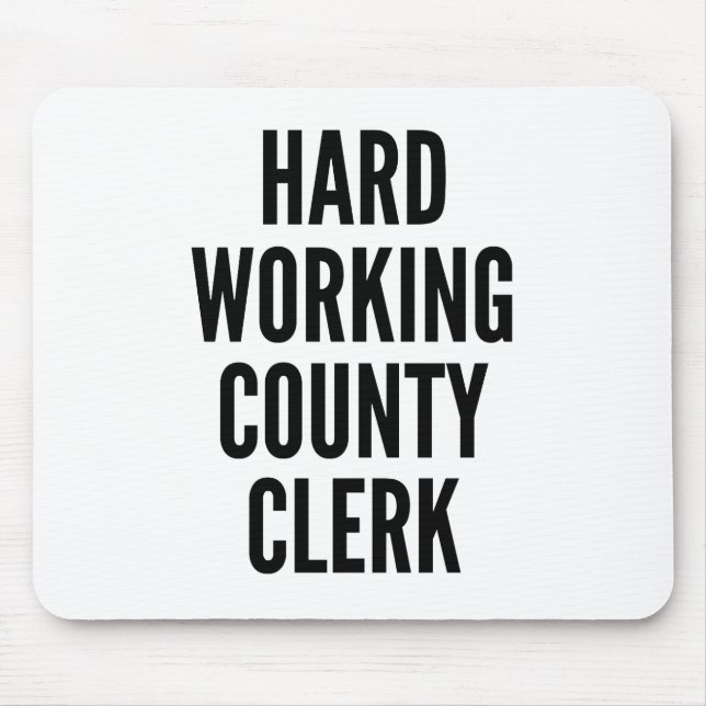 Fast Working County Clerk Musmatta (Framsidan)