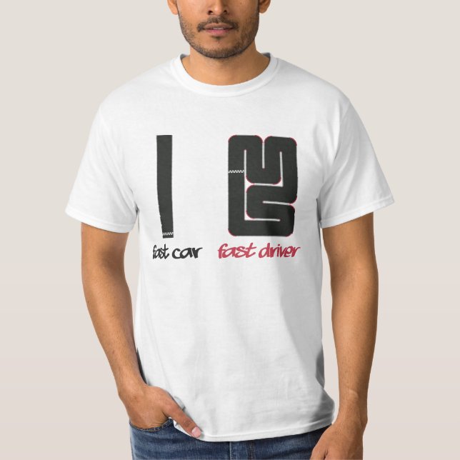 Fasta bilen fastar chauffören (tända), tee shirt (Framsida)