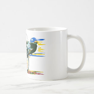Fasta den enorma speedwaymotorcykeln kaffemugg