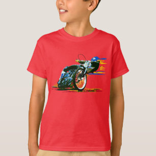 Fasta den enorma speedwaymotorcykeln tröja