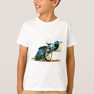Fasta den enorma speedwaymotorcykeln tröja