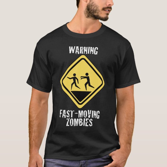 Fasta den röra Zombiesmörkskjortan Tee Shirt (Framsida)