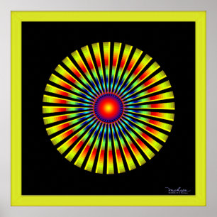 Fasta den roterande optiska illusionen för poster