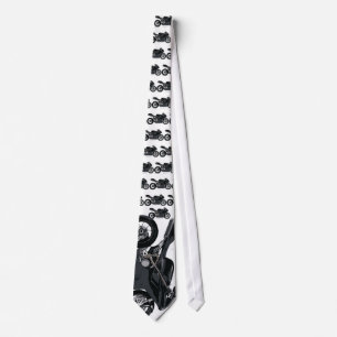 Fasta den svart motorcykeln slips