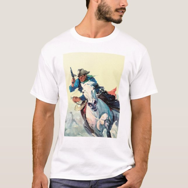 Fasta hästcowboyen tee shirt (Framsida)