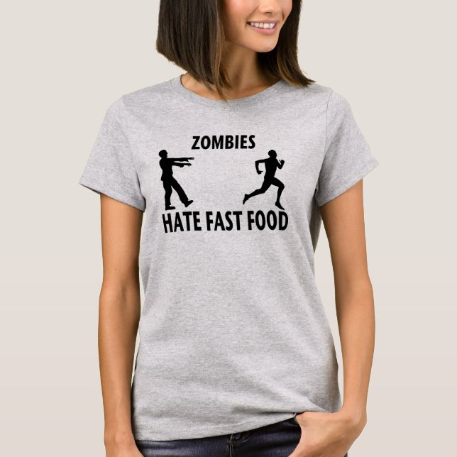 Fasta mat (för zombie) t shirt (Framsida)