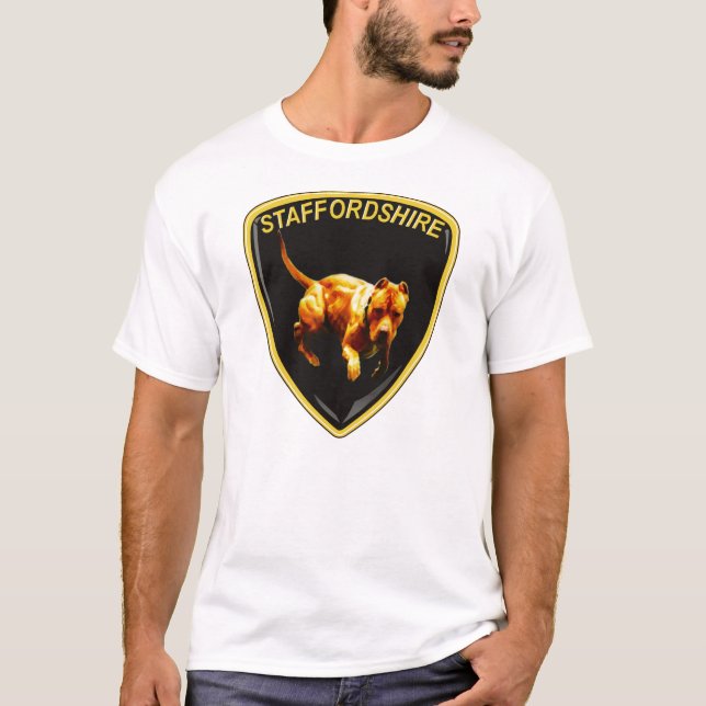 Fasta och rasande roligt & trendiget för Pitbull Tee (Framsida)