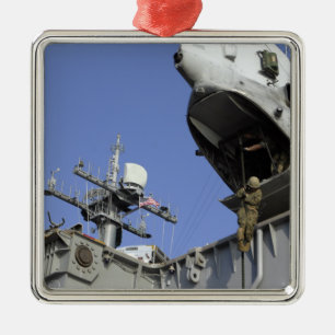 Fasta-rep för en soldat julgransprydnad metall