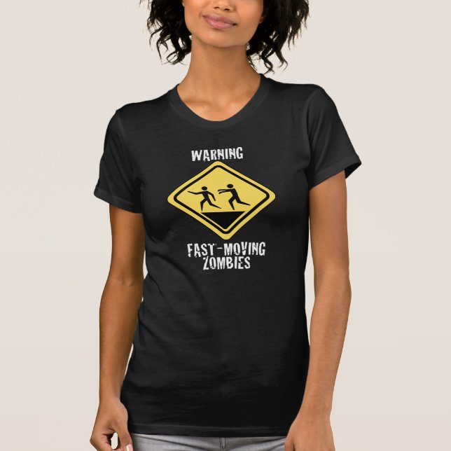 Fasta röra Zombieskvinna skjorta Tee Shirt (Framsida)