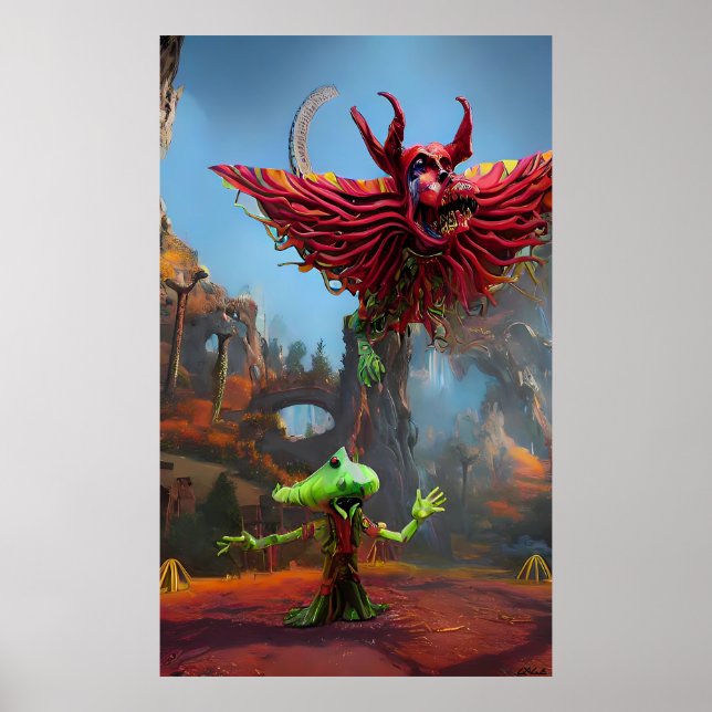 Fästad för Dreaming Poster (Framsidan)