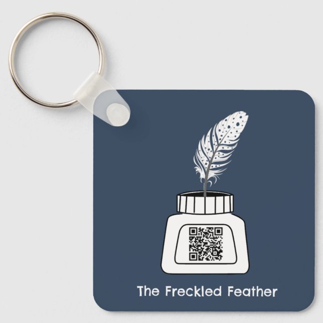 Fästad ludd nyckelring (Framsida)