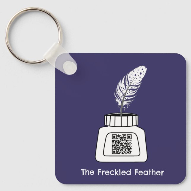 Fästad ludd nyckelring (Framsida)