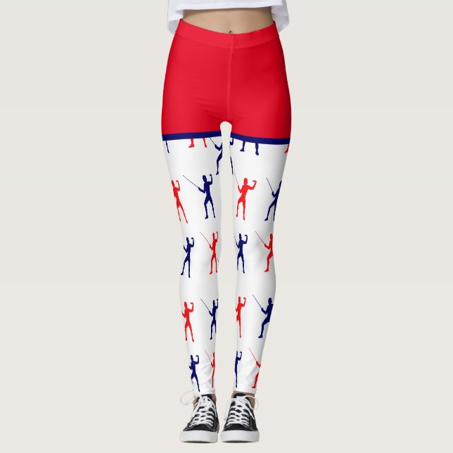 Fästande idrott leggings (Framsida)
