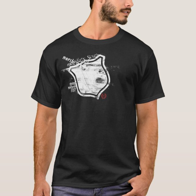 Fastar den gående ingenstans för revolt t shirt (Framsida)