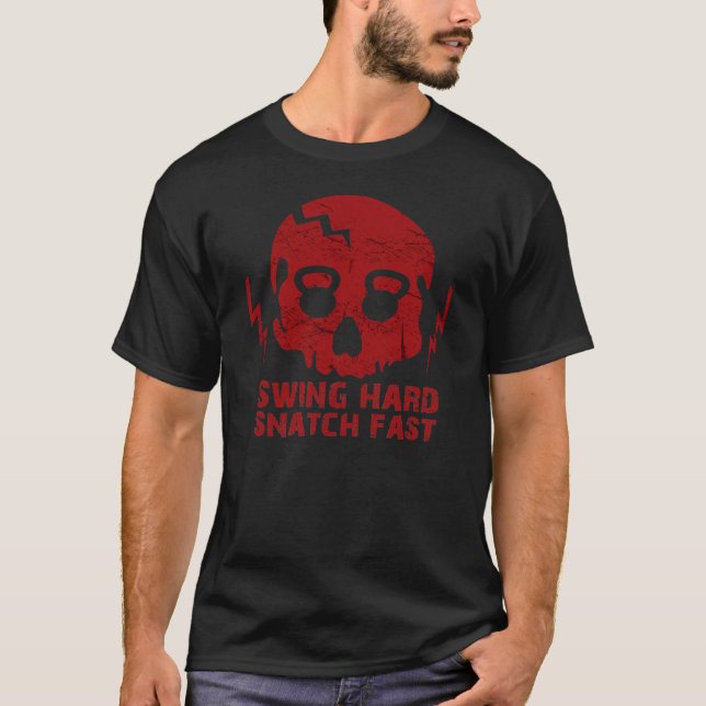 Fastar den hårda brottstycket för gunga - den tee shirt (Framsida)