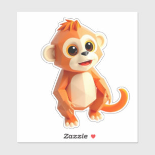 Fästare för den bärbara datorn Cheeky Monkey Klistermärken