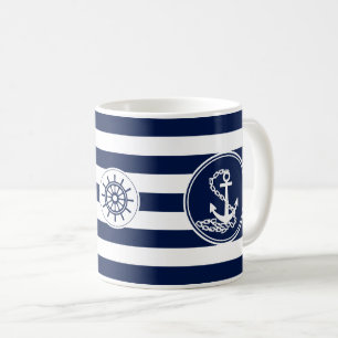 Fästare, Fraktens hjulblått och vitt strimlad Kaffemugg
