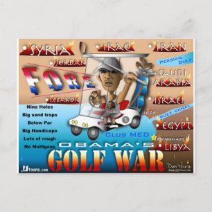 Fästare Golf Krig Vykort
