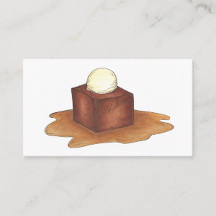 Fästare kaffepudding Dessert Food Pastry Chef Visitkort