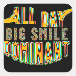 Fästare-slimy G Fyrkantigt Klistermärke