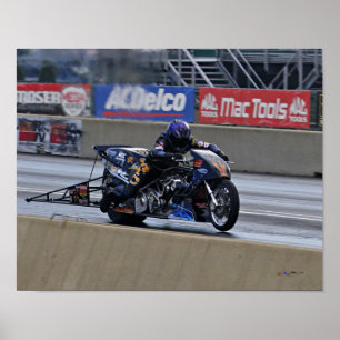 "Fästast Top Fuel Drag Bike på planeten" Poster