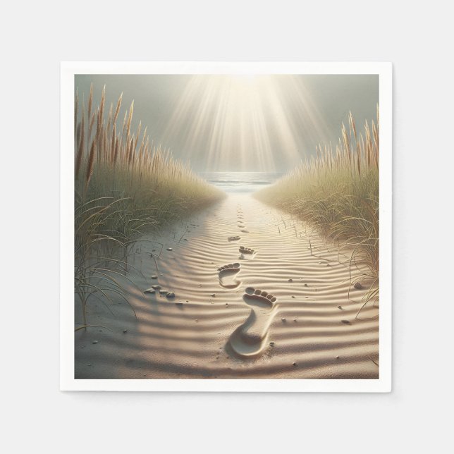 Fästavtryck i spann pappersservett (Framsidan)