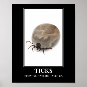 Fästen eftersom naturen hatar oss - Parasite Rolig Poster