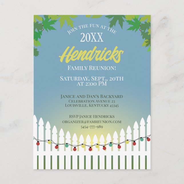 Fästen för Cute Family Reunion-väljare dekorerad Vykort (Framsida)