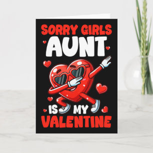 Faster är min valentin tjej rolig dabbing hjärta s kort