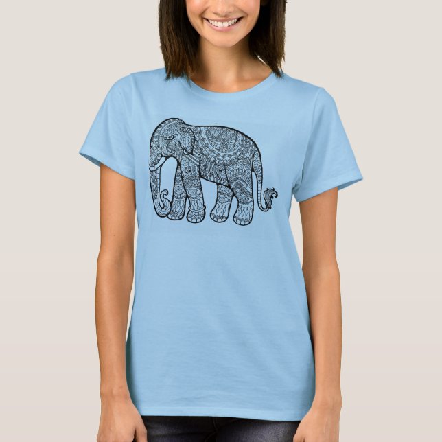 "Fäster BALI ELEFANT" spagetti tanken för kvinnor T-shirt (Framsida)