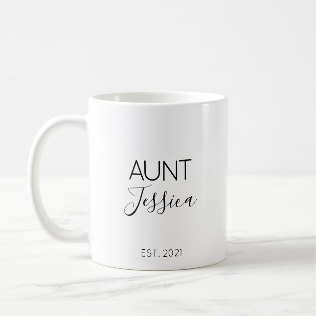 Faster Namn Graviditet Förkunnande Present Kaffemu Kaffemugg (Vänster)