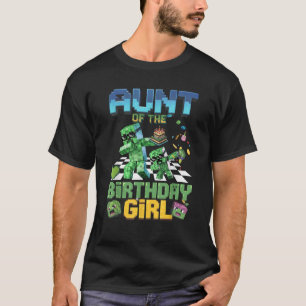 Faster till födelsedagsflickan rolig videospel pix t shirt