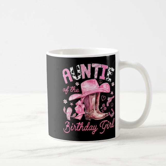Faster till födelsedagsflickan rosa cowgirl wester kaffemugg (Höger)