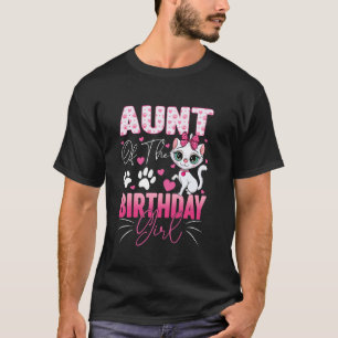 Faster till födelsedagsflickans kattfamilj Matchin T Shirt