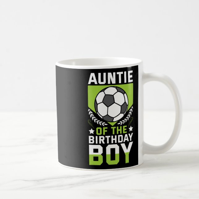 Faster till födelsedagspojken fotbollsspelare föde kaffemugg (Höger)