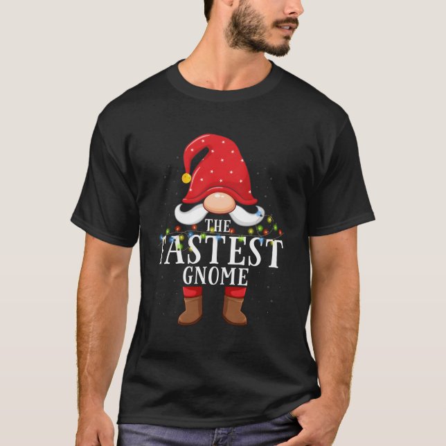 Fastest Gnome Family Pajama T Shirt (Framsida)