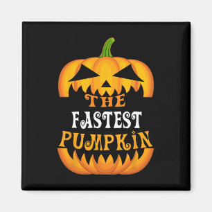 Fastest Pumpkin Matching Family Group Hallowee Magnet