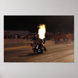 "FASTEST TOP BRÄNSLE DRAG BIKE PÅ PLANET" POSTER