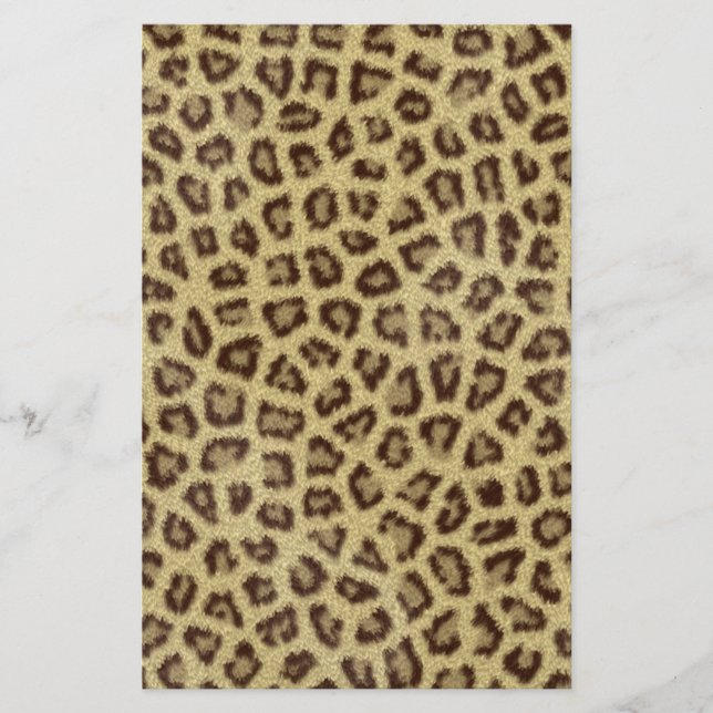 Fasthabel leopard-hudfluffy päls, effekt (Framsida)