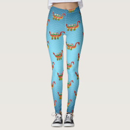 Fästig Ris Provning på Dragon Boat Festival Leggings