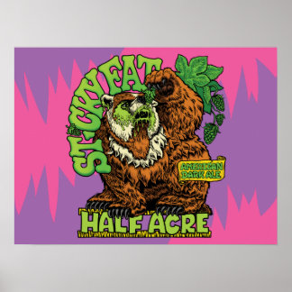 Fästig Tjock American Mörk Ale Poster