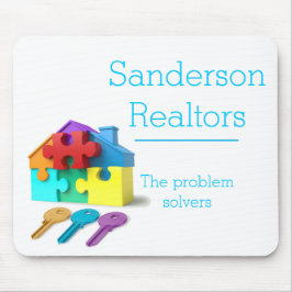 Fastighet hem- försäkring, fastighetsmäklare, musmatta