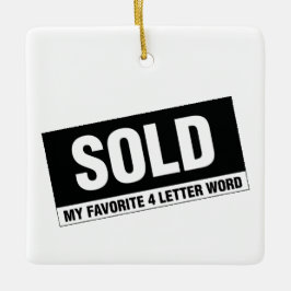 Fastigheten kvadrerar prydnaden julgransprydnad keramik