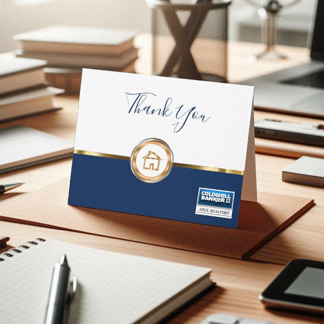 Fastigheten tackar dig förbigår tack kort (Skapare uppladdad)