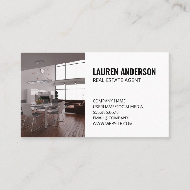 Fastigheter | Loft Interior Visitkort (Framsida)