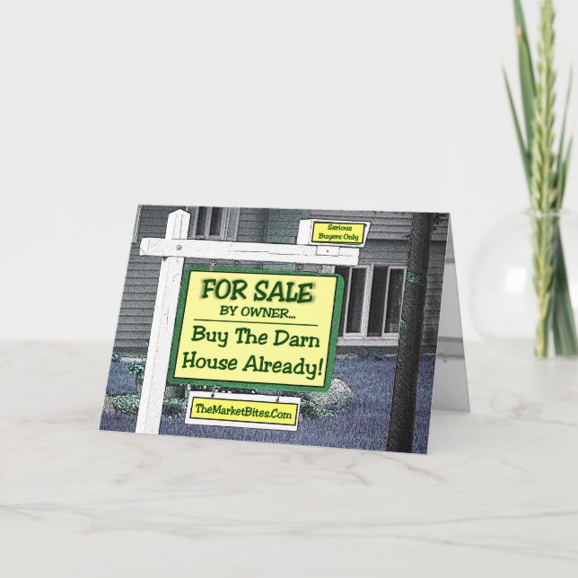 Fastighetlågkonjunktur. .BUY det JÄKLAA HUSET Kort (Framsida)
