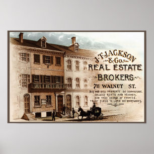 Fastighetmäklare för JT Jackson - Philadelphia Poster